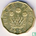 Verenigd Koninkrijk 3 pence 1951 - Afbeelding 1
