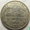 Zuid-Afrika 1 shilling 1897 - Afbeelding 1