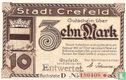 Crefeld 10 Mark 1918 - Image 1