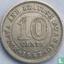 Malaya and British Borneo 10 cents 1957 (KN) - Image 1