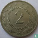 Joegoslavië 2 dinara 1972 - Afbeelding 1
