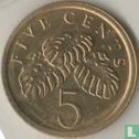Singapour 5 cents 1986 - Image 2