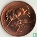 Afrique du Sud 2 cents 1966 (SOUTH AFRICA) - Image 2