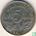 Canada 5 cents 1924 - Afbeelding 1