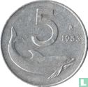Italië 5 lire 1953