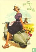 B000641 - Vespa Scooter Collection #2/4 "prettige vakantie" - Afbeelding 1