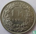 Zwitserland 1 franc 1968 (B) - Afbeelding 1