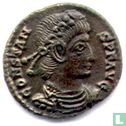 Empire romain Siscia AE4 Kleinfollis de l'empereur Constans 347-348 ap. J.-C. - Image 2