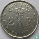Belgium 2 francs 1923 (FRA - coin alignment) - Image 1