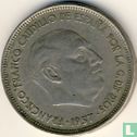 Spain 25 pesetas 1957 (58) - Image 2