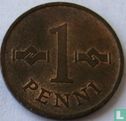 Finlande 1 penni 1969 (cuivre) - Image 2
