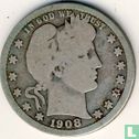 United States ¼ dollar 1908 (D) - Image 1