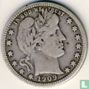 États-Unis ¼ dollar 1909 (D) - Image 1