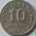 Indonesia 10 rupiah 1971 "FAO" - Image 1