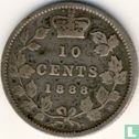 Canada 10 cents 1888 - Image 1