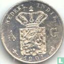 Nederlands-Indië 1/10 gulden 1901 - Afbeelding 1