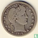Verenigde Staten ¼ dollar 1910 (D) - Afbeelding 1