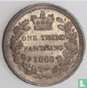 Royaume-Uni 1/3 farthing 1866 - Image 1