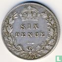 Verenigd Koninkrijk 6 pence 1901 - Afbeelding 1