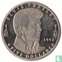 Marshall Islands 5 dollars 1993 (PROOFLIKE) "Elvis Presley" - Image 1