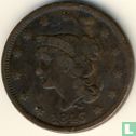 United States 1 cent 1843 (type 2) - Image 1