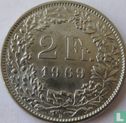 Zwitserland 2 francs 1969 - Afbeelding 1