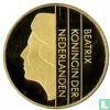 Netherlands 1 gulden 2001 (PROOFLIKE - gold - edge lettering ) - Image 2