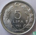 Turquie 5 lira 1982 - Image 1
