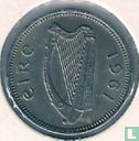 Ierland 3 pence 1961 - Afbeelding 1