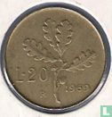 Italië 20 lire 1969 - Afbeelding 1