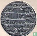 Suisse 1 franc 1943 - Image 1