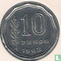 Argentinië 10 pesos 1962 - Afbeelding 1