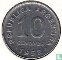 Argentinië 10 centavos 1952 - Afbeelding 1