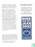 Stemformulier Boek van het jaar 2002 - Bild 2