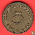 Duitsland 5 pfennig 1969 (J) - Afbeelding 2