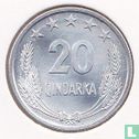 Albania 20 qindarka 1969 "25th anniversary of Albania's liberation" - Image 2