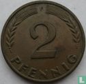 Allemagne 2 pfennig 1960 (F) - Image 2