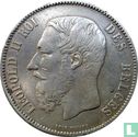 België 5 francs 1873 (positie A - lange PROTEGE) - Afbeelding 2