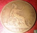 Verenigd Koninkrijk 1 penny 1886 - Afbeelding 1