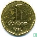 Argentine 1 centavo 1992 (type 2) - Image 1