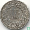 Switzerland 1 franc 1901 - Image 1
