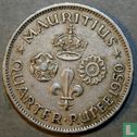 Mauritius ¼ rupee 1950 - Image 1