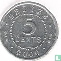 Belize 5 cents 2000 - Afbeelding 1