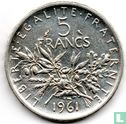 Frankrijk 5 francs 1961 - Afbeelding 1