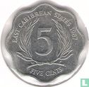 East Caribbean States 5 cents 1987 - Image 1