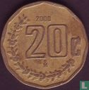 Mexico 20 centavos 2000 - Afbeelding 1