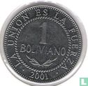 Bolivia 1 boliviano 2001 - Afbeelding 1