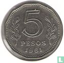 Argentinien 5 Peso 1961 - Bild 1