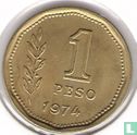 Argentinië 1 peso 1974 - Afbeelding 1