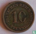 Duitse Rijk 10 pfennig 1875 (J) - Afbeelding 1